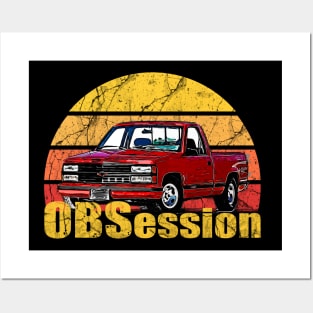 OBS Obsession Chevy C/K trucks General Motors 1988 and 1998 pickup trucks, heavy-duty trucks square body Old body style Posters and Art